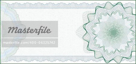 Elegant Guilloche Background for Gift Certificate, Voucher or Banknote / elements are in layers for easy editing