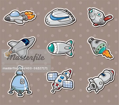 spaceship stickers