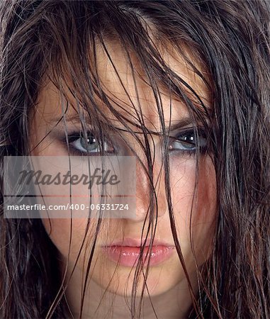 Close-up portrait of young woman.