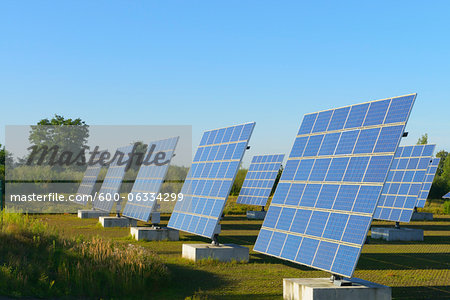 Rows of Solar Panels, Hesse, Germany Rows of Solar Panels, Hesse, Germany