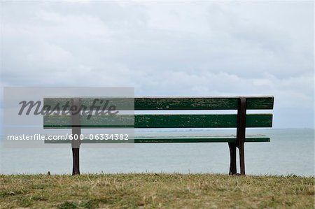 Empty Park Bench, Ile de Re, France