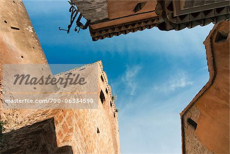 Low Angle View of Buildings, Chefchaouen, Chefchaouen Province, Tangier-Tetouan Region, Morocco