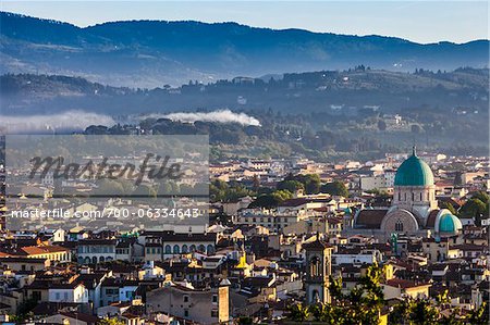 Vue d'ensemble de Florence, Toscane, Italie