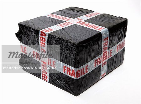 Fragiler verpackte Paket