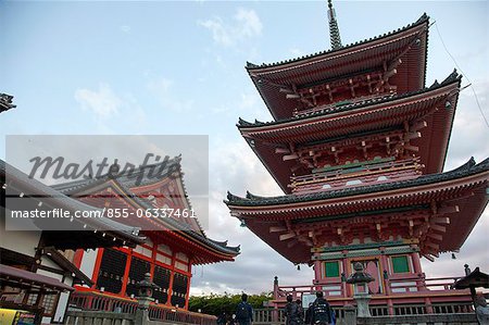 Pagode de Kiyomizu temple (Kiyomizu-dera), Kyoto, Japon