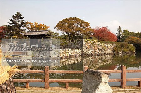 The Three Country 'moat in the center of the Himeji castle complex  Hyogo Prefecture Japan'