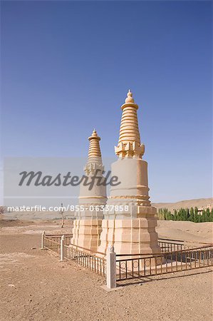 Pagoden, Mogao-Grotten, Dunhuang, Provinz Gansu, Silkroad, China