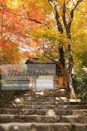 Jakkou-in temple in autumn, Ohara, Kyoto, Japan