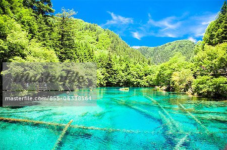 Five Flower Lake (Wuhuahai), Jiuzhaigou, Sichuan, China