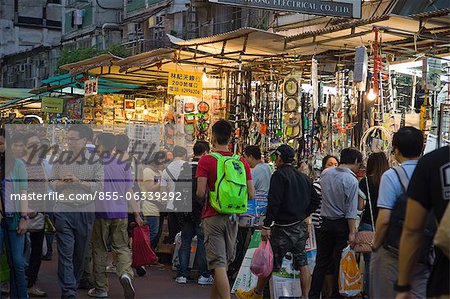 Open air Market at Shamshuipo, Kowloon, Hong Kong