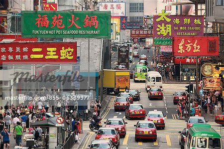 Busy Percival Street, Causeway Bay, Hong Kong