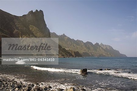 Roque de las Bodegas, côte de Anaga, Taganana, Iles Canaries, Espagne, Atlantique, Europe