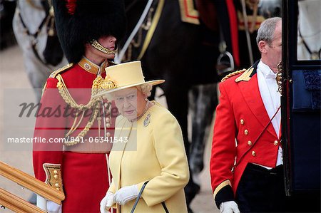 HM The Queen, Trooping the Colour 2012, The Queen's Birthday Parade, Whitehall, Horse Guards, London, England, United Kingdom, Europe