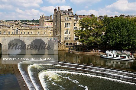 Pulteney Brücke und Fluss Avon, Bath, UNESCO Weltkulturerbe, Avon, England, Vereinigtes Königreich, Europa