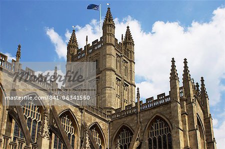 Bath Abbey, Bath, UNESCO World Heriage Site, Avon, England, United Kingdom, Europe