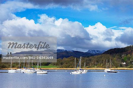 Ambleside, lac Windermere, Parc National de Lake District, Cumbria, Angleterre, Royaume-Uni, Europe