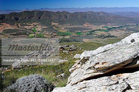 Vue depuis le sommet du col de Swartberg, Swartberg Nature Reserve, Afrique du Sud, Afrique