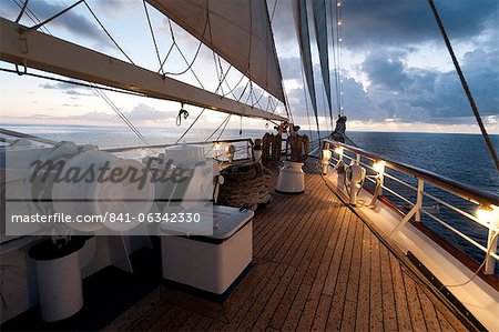 Star Clipper Segeln Kreuzfahrtschiff, Nevis, West Indies, Karibik, Mittelamerika