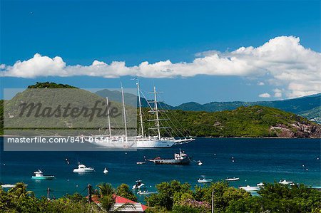 Cruche de voile Star Clipper navire, Le Bourg, Iles des Saintes, Terre de Haut, Guadeloupe, Antilles, Antilles françaises, France, Amérique centrale