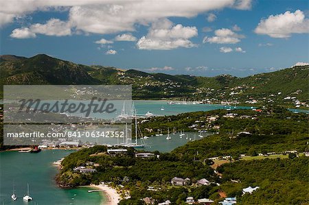 Anglais Harbour et Falmouth Harbour, Antigua, sous le vent Iles, Antilles, Caraïbes, Amérique centrale Anglais Harbour et Falmouth Harbour, Antigua, sous le vent Iles, Antilles, Caraïbes, Amérique centrale