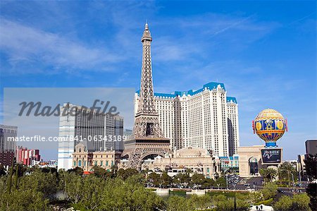 Casinos on The Strip, Las Vegas, Nevada, United States of America, North America