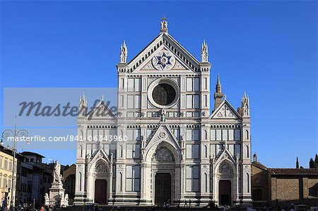 Santa Croce church, Florence, UNESCO World Heritage Site, Tuscany, Italy, Europe