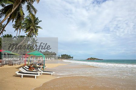 View of the beach at Mirissa, South Coast, Sri Lanka, Asia View of the beach at Mirissa, South Coast, Sri Lanka, Asia