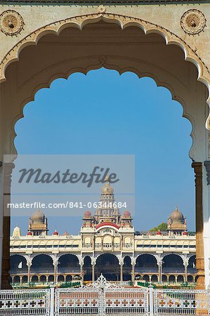 Der Maharaja Palace, Mysore, Karnataka, Indien, Asien