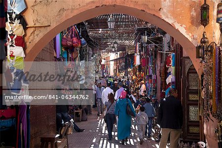 Souk, Marrakech, Maroc, l'Afrique du Nord, Afrique