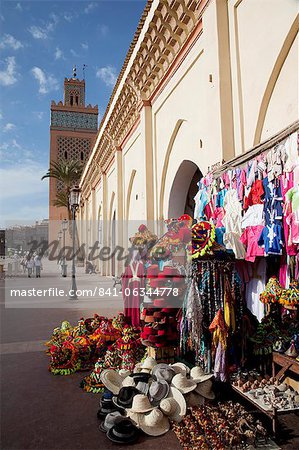 DEl Mansour mosquée souvenir shops, Marrakech, Maroc, l'Afrique du Nord, Afrique