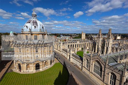 Vue sur Radcliffe Camera et All Souls College, Oxford, Oxfordshire, Angleterre