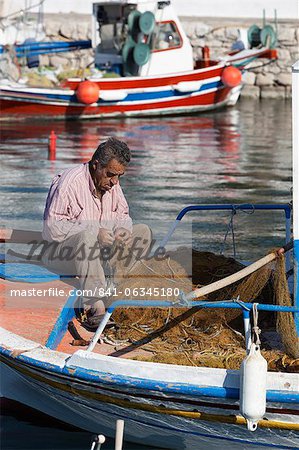 Lokale Fischer, Ormos Marathokampos, Samos, Dodekanes, Griechenland