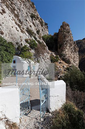 Chapel below Cave of Pythagoras, Mount Kerketeas, near Kambos, Samos, Aegean Islands, Greece