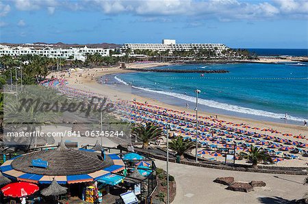 Playa de las Cucharas, Costa Teguise, Lanzarote, Canary Islands, Spain, Atlantic, Europe