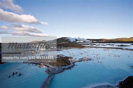 Blue Lagoon geothermal spa, Reykjanes Peninsula, Iceland