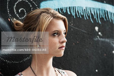 Portrait of Teenage Girl, Mannheim, Baden-Wurttemberg, Germany