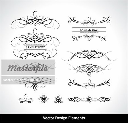 Vector set of design elements. Vector illustration