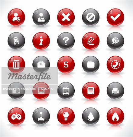 Buttons for web. Vector illustration.