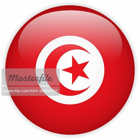 Vector - Turkey Flag Glossy Button