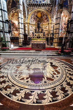 Interior of Siena Cathedral, Siena, Tuscany, Italy Interior of Siena Cathedral, Siena, Tuscany, Italy