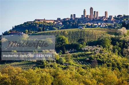 San Gimignano, Province de Sienne, Toscane, Italie
