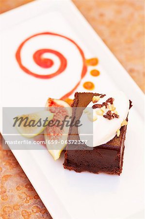 Dessert de Marquis chocolat bio aux figues