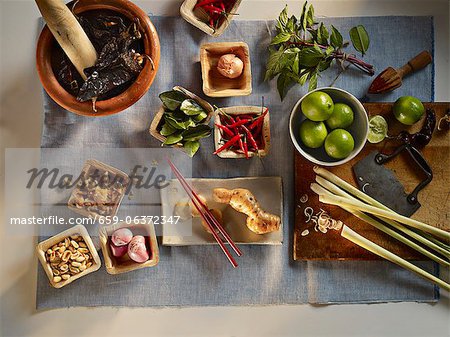 Ingrédients pour plats thaïlandais Ingrédients pour plats thaïlandais