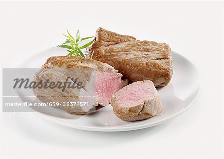 Roasted pork fillet