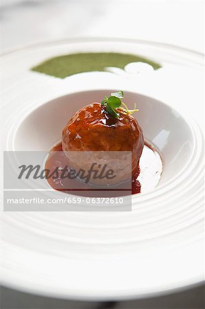 A stuffed meatball (China)