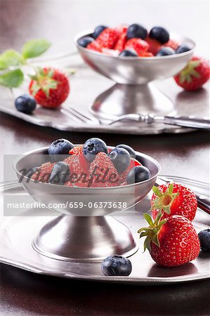 Fraises et bleuets