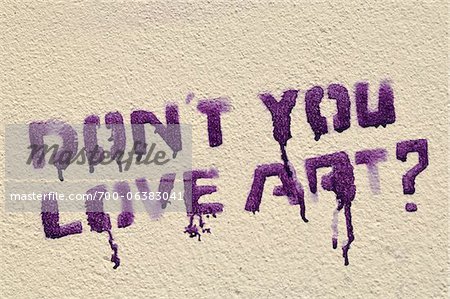 Don't You Love Art? Sign on Wall