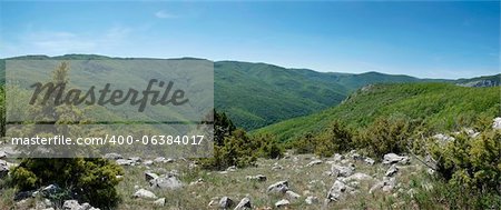 beautiful mountain scenery in Crimea canyon