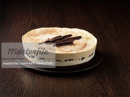 Plate of tiramisu cake