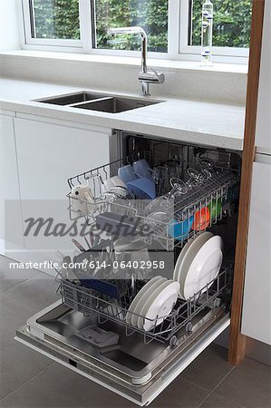 Full dishwasher Full dishwasher